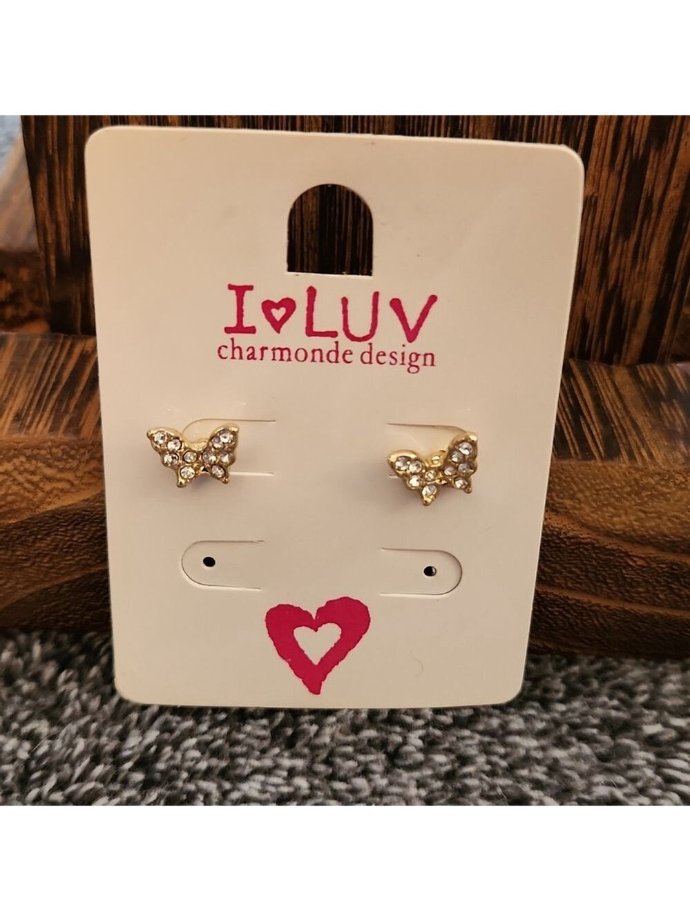 I Luv Charmonde Butterfly Earrings